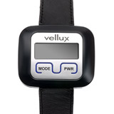 Ett svart klockarmband