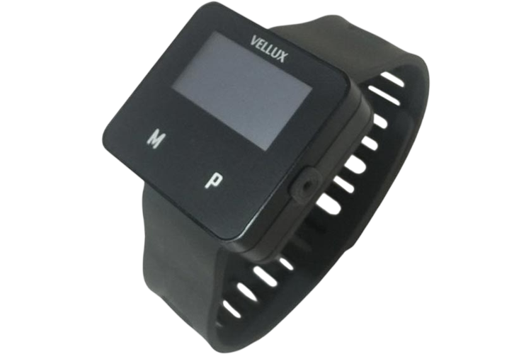Produkten VHP5, ett svart klockarmband